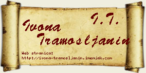 Ivona Tramošljanin vizit kartica
